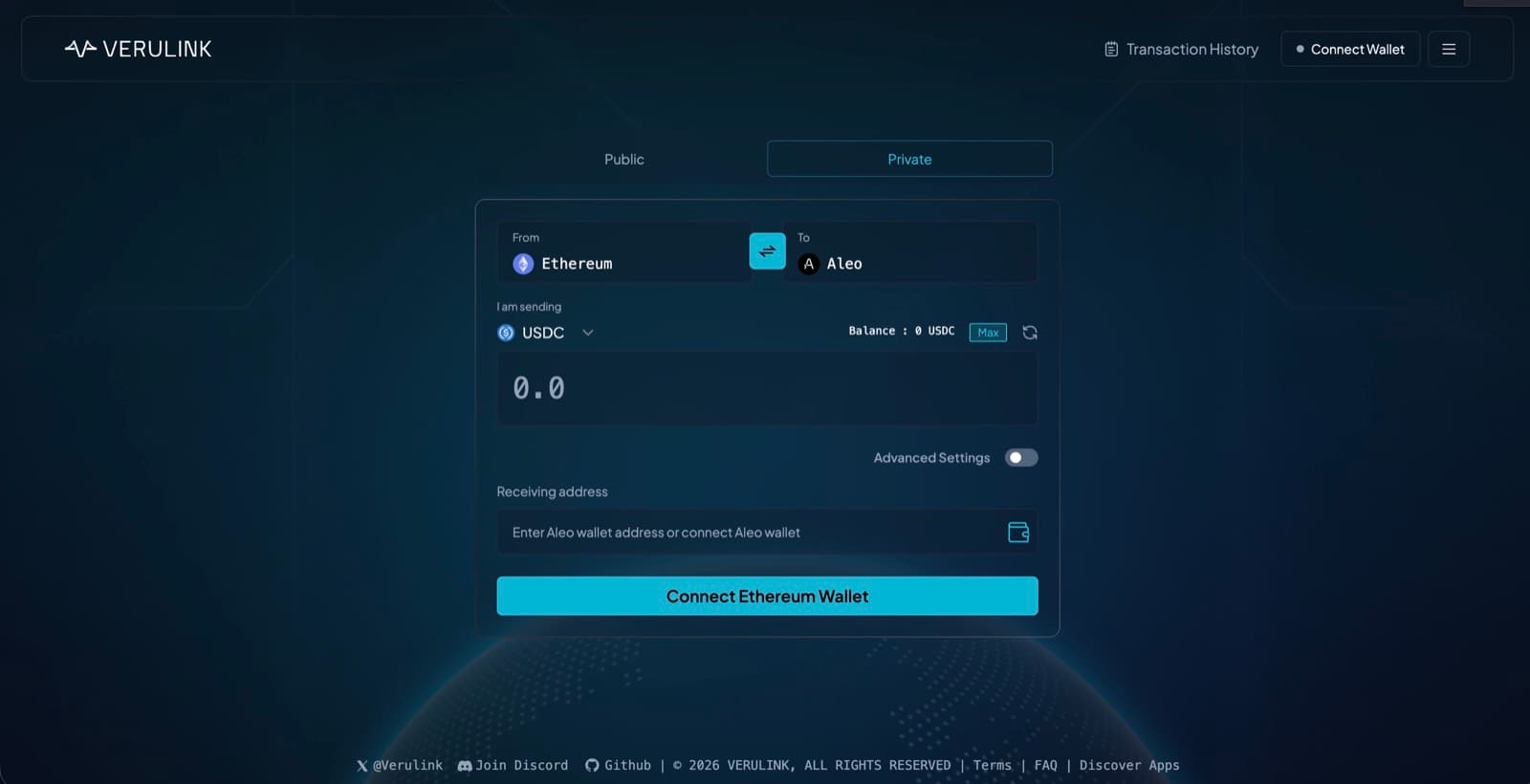 Verulink screenshot 2