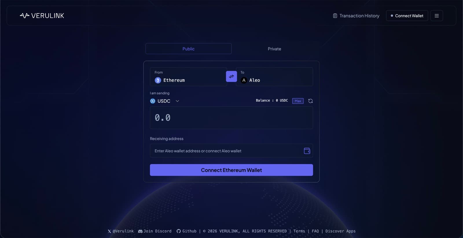 Verulink screenshot